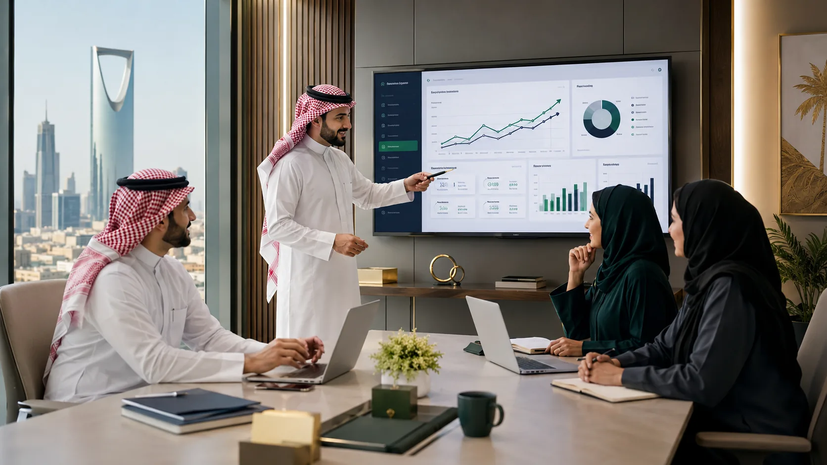 فريق أفضل شركة سيو في السعودية يناقش نمو الظهور في جوجل
