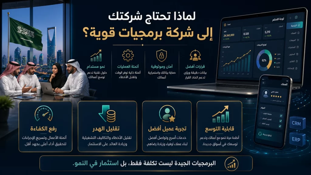لماذا تحتاج شركتك إلى شركة برمجيات قوية
